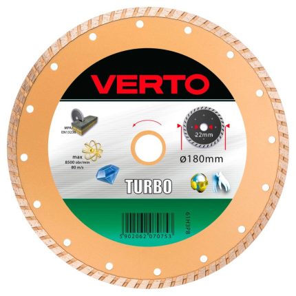 Rezna dijamantna ploča turbo 180 mm VERTO 61H3P8