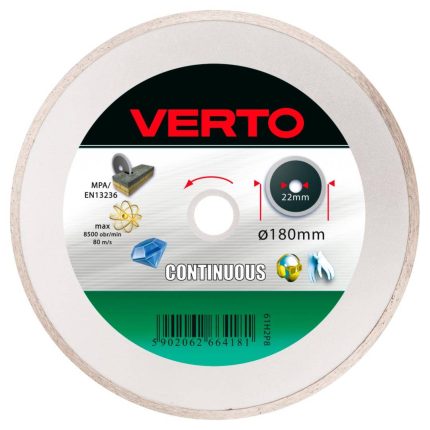 Rezna dijamantna ploča za keramiku 180 mm VERTO 61H2P8