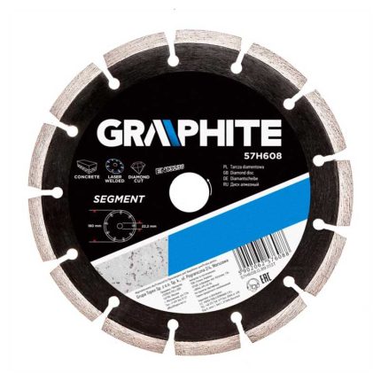 Rezna ploča za kamen/beton 180 mm GRAPHITE 57H608