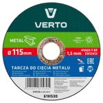 Rezna ploča za metal 115 mm VERTO 61H530