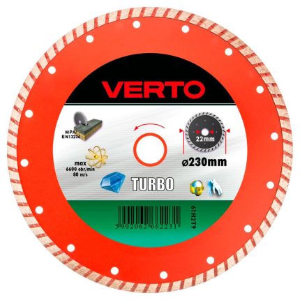 Rezna turbo dijamantna ploča za armirani beton 230 mm VERTO 61H2T9