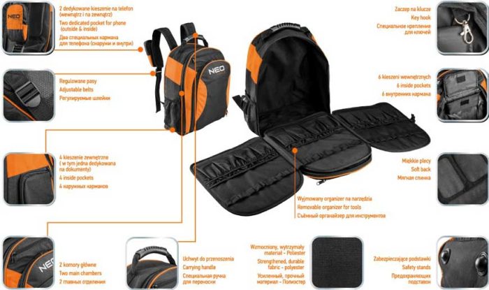 Ruksak za alat NEO 84-307 - Slika 2