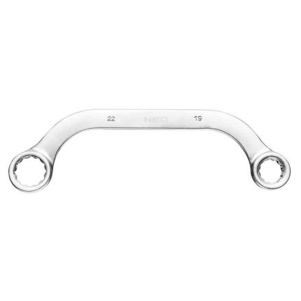 Savijeni okasti ključ za starter 19x22 mm NEO 09-175
