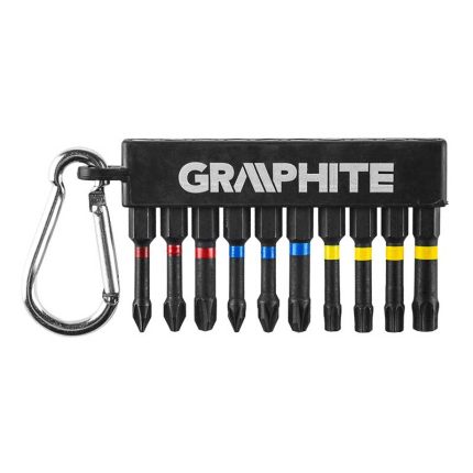 Set bit nastavaka 1/4" 10 kom GRAPHITE 56H562