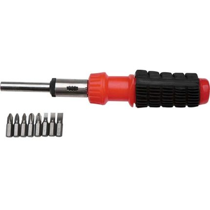 Set bitova s odvijačem 9 kom TOP TOOLS 39D181