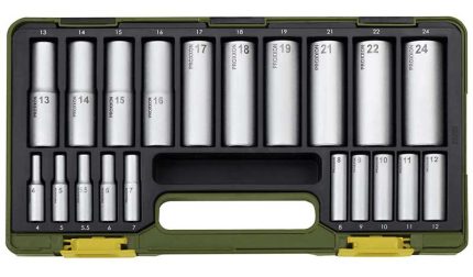 Set dubokih nasadnih ključeva 1/2" i 1/4" 20 kom 23292 PROXXON