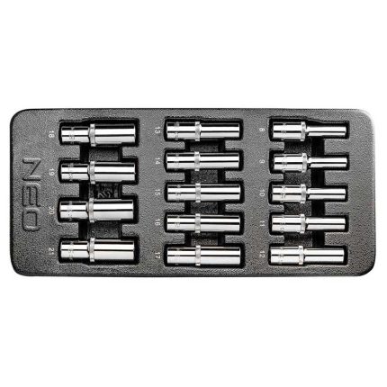 Set dugih nasadnih ključeva 1/2" 8-21 mm 14 kom NEO 84-243