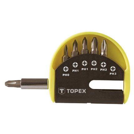 Set križnih PH bitova s držačem 7 kom Topex 39D350
