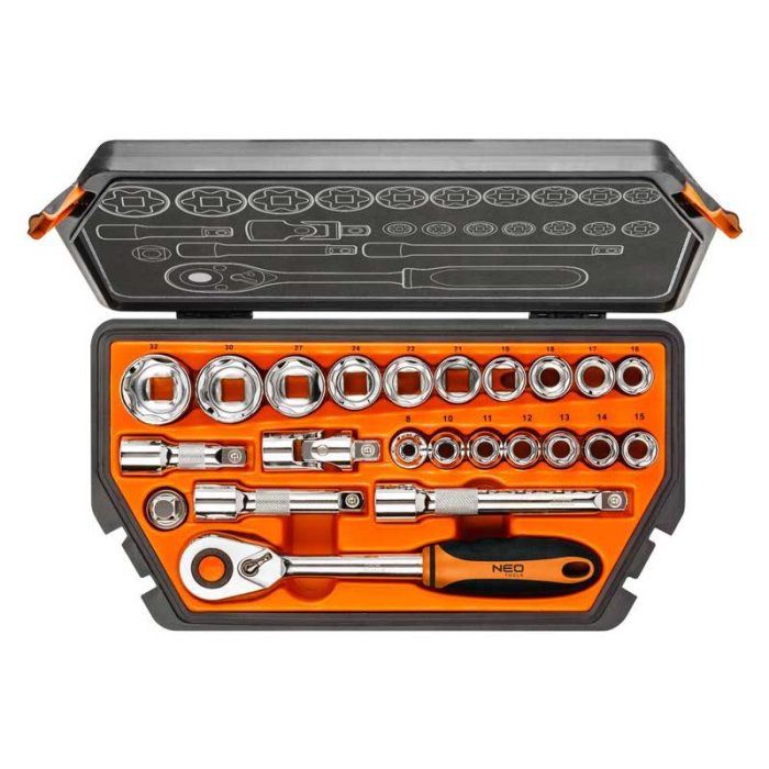 Set nasadnih ključeva 1/2" 23 kom NEO 08-616 Set nasadnih ključeva 1/2" 23 kom NEO 08-616