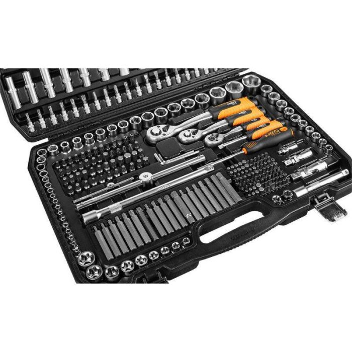 Set nasadnih ključeva 1/2" 3/8" 1/4" 300 kom NEO 10-218 - Slika 2