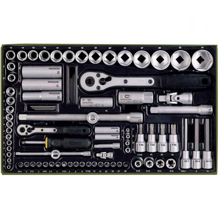 Set nasadnih ključeva 1/2" i 1/4" 86 kom 23640 PROXXON Set nasadnih ključeva 1/2" i 1/4" 86 kom 23640 PROXXON