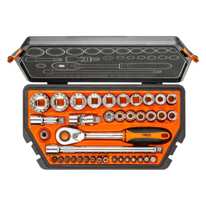 Set nasadnih ključeva 12-kutnih 1/2" 38 kom NEO 08-630 Set nasadnih ključeva 12-kutnih 1/2" 38 kom NEO 08-630
