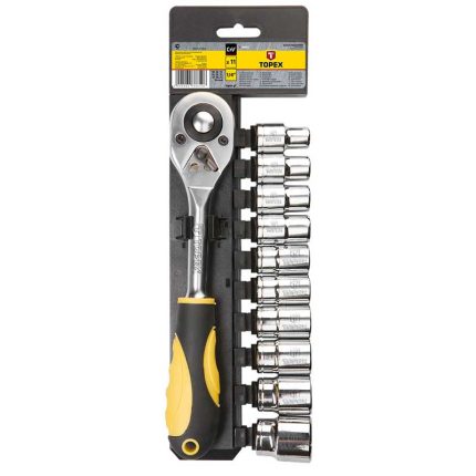 Set nasadnih ključeva 1/2" s račnom 11 kom TOPEX 38D652