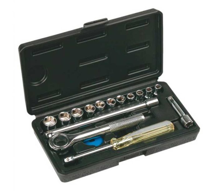 Set nasadnih ključeva 1/4" 16 kom TOP TOOLS 38D255 Set nasadnih ključeva 1/4" 16 kom TOP TOOLS 38D255