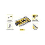 Set nasadnih ključeva 1/4" 28 kom TOPEX 38D651 - Slika 2