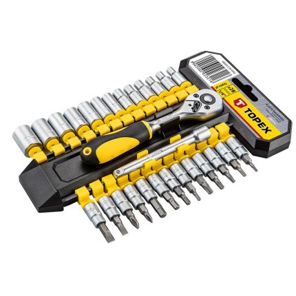 Set nasadnih ključeva 1/4" 28 kom TOPEX 38D651