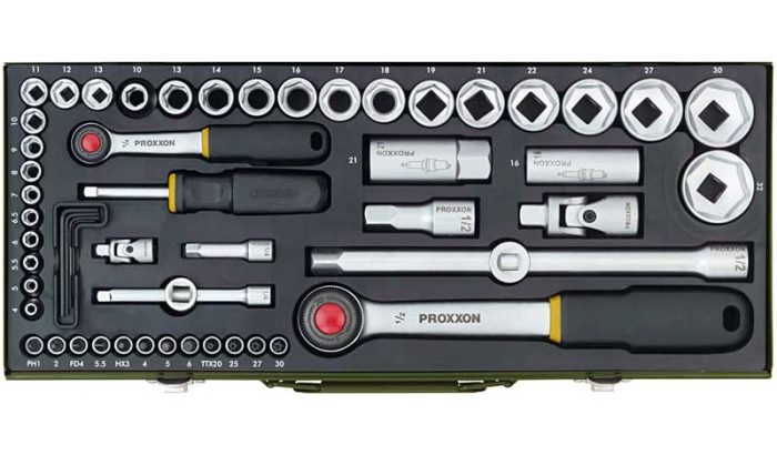 Set nasadnih ključeva 1/4" i 1/2" 56 kom 23040 PROXXON Set nasadnih ključeva 1/4" i 1/2" 56 kom 23040 PROXXON
