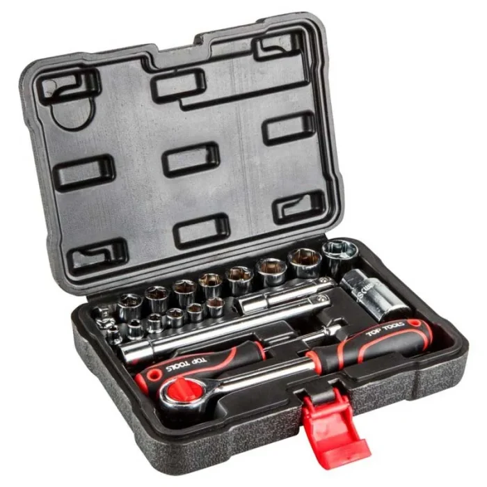 Set nasadnih ključeva 3/8" i 1/4" 20 kom TOP TOOLS 38D520 Set nasadnih ključeva 3/8" i 1/4" 20 kom TOP TOOLS 38D520
