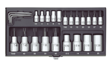 Set nasadnih ključeva TX 23 kom 23102 PROXXON