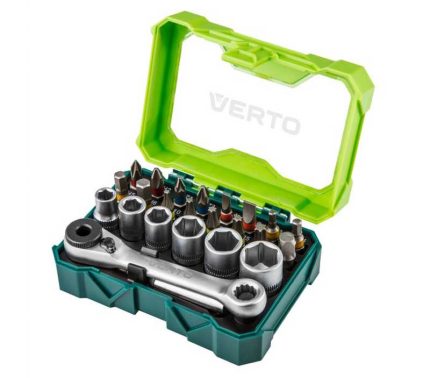 Set nasadnih ključeva i bitova 24 kom VERTO 66H624