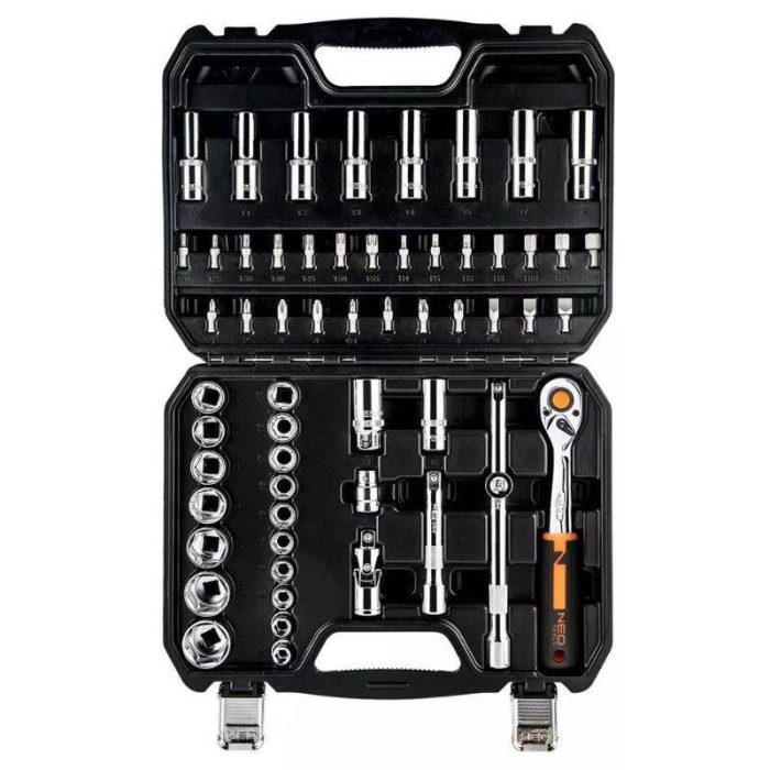 Set nasadnih ključeva s račnom 1/2" 58 kom NEO 10-042 - Slika 7