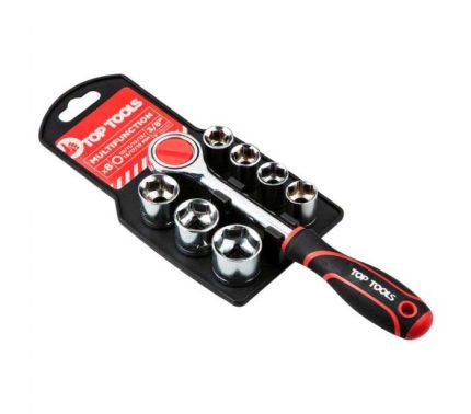 Set nasadnih ključeva s račnom 3/8" 8 kom TOP TOOLS 38D142