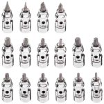 Set nasadnih zglobnih ključeva 1/4" 16 kom NEO 08-714