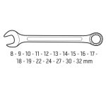 Set okasto-viljuškastih ključeva 8-32 mm 17 kom NEO 09-753 - Slika 2