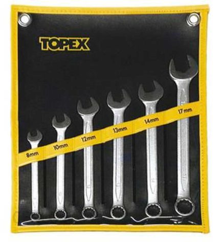 Set okasto-viljuškastih ključeva 8 kom 6-19 mm TOPEX 35D761