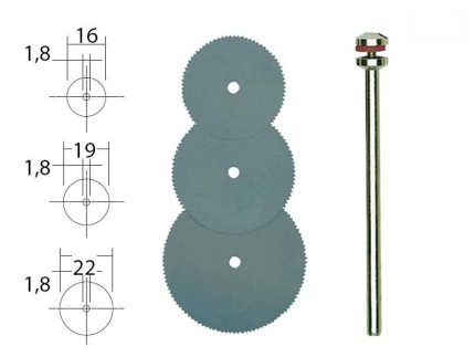 Set reznih ploča 3 kom 28830 PROXXON