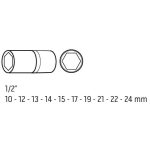 Set udarnih nasadnih ključeva 1/2" 10 kom NEO 12-107 - Slika 3