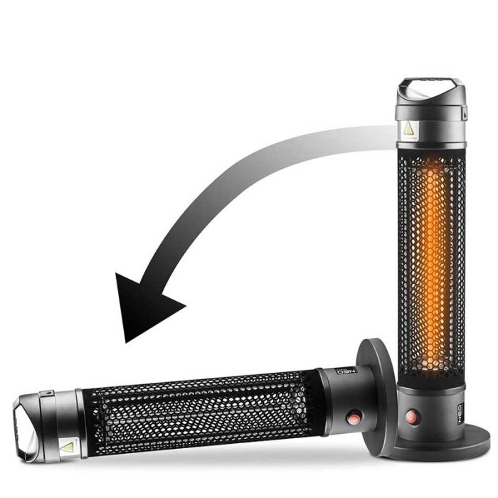 Stojeća električna halogena grijalica 1000 W NEO 90-035 - Slika 5