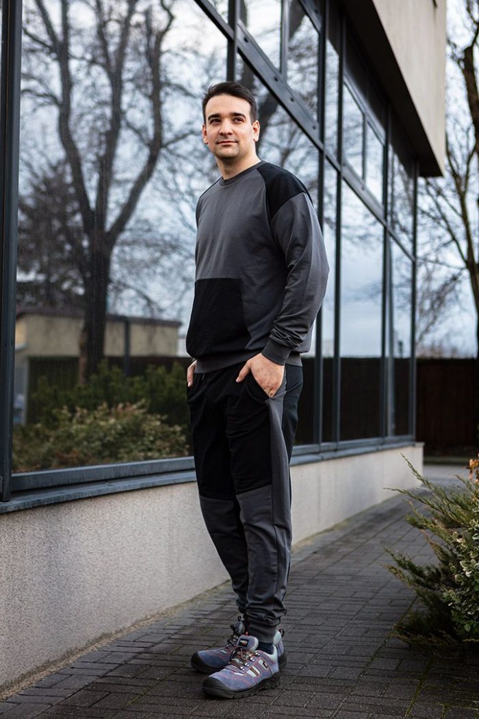 Trenirka COMFORT crno-siva S-XXXL NEO 81-283 - Slika 8