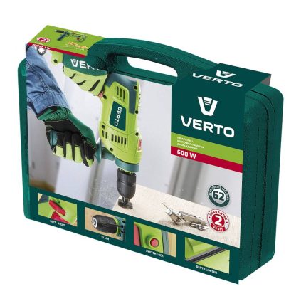 Udarna bušilica 600W + pribor VERTO 50G539