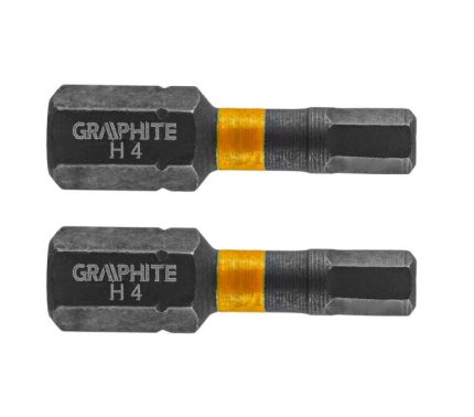 Udarni bit nastavak HEX4 x 25-HEX5 x 25 mm 2/1 GRAPHITE 56H507-56H509