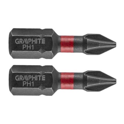 Udarni bit nastavak PH1 x 25- PH3 x 25 mm 2 kom GRAPHITE 56H500-56H502