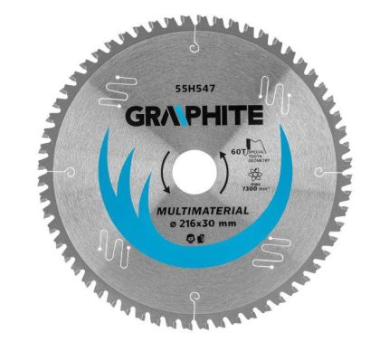 Univerzalna rezna ploča 216x30 mm 60 zubi GRAPHITE 55H547