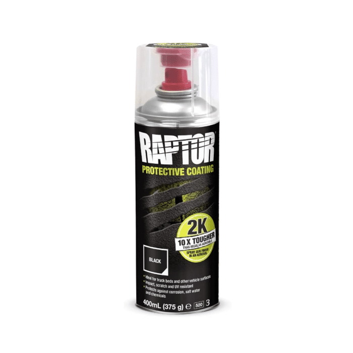 Untitled design (4) UPOL RAPTOR Crni sprej 400 ml - Slika 1