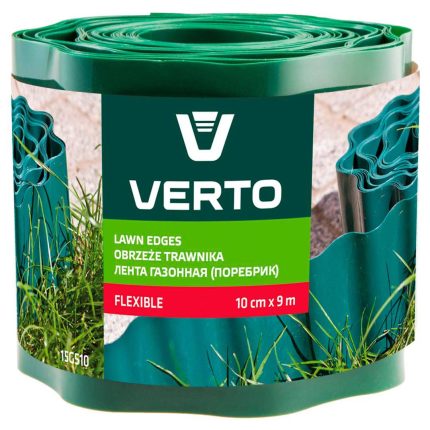 VERTO vrtna fleksibilna ograda 10 cm x 9 m zelena 15G510