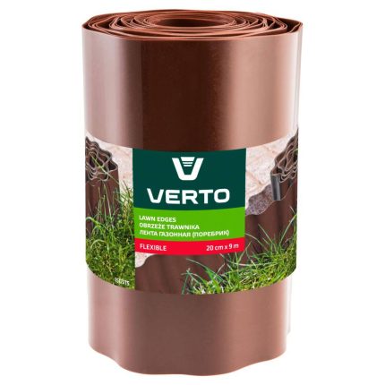VERTO vrtna fleksibilna ograda 20 cm x 9 m smeđa 15G515