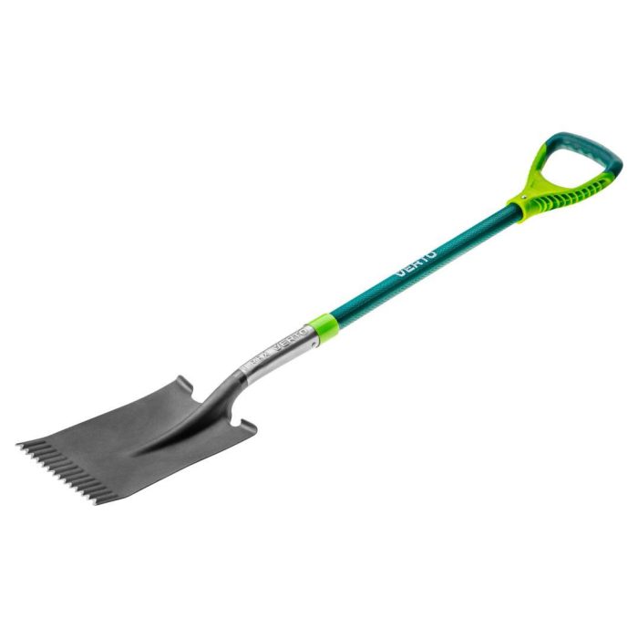 VERTO vrtna nazubljena lopata fiberglass drška 15G004 VERTO vrtna nazubljena lopata fiberglass drška 15G004