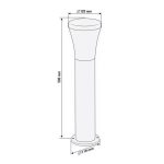 Vrtna lampa 50 cm NEO 99-080 - Slika 2