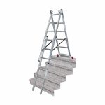 Krause trodijelne višenamjenske ljestve 6-10 gazišta CORDA