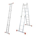 Krause univerzalne zglobne ljestve MultiMatic 4x4 gazišta MONTO