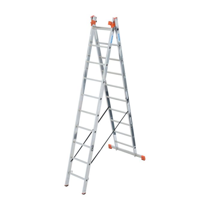 Krause višenamjenske trodijelne ljestve Tribilo 10-14 gazišta MONTO - Slika 3