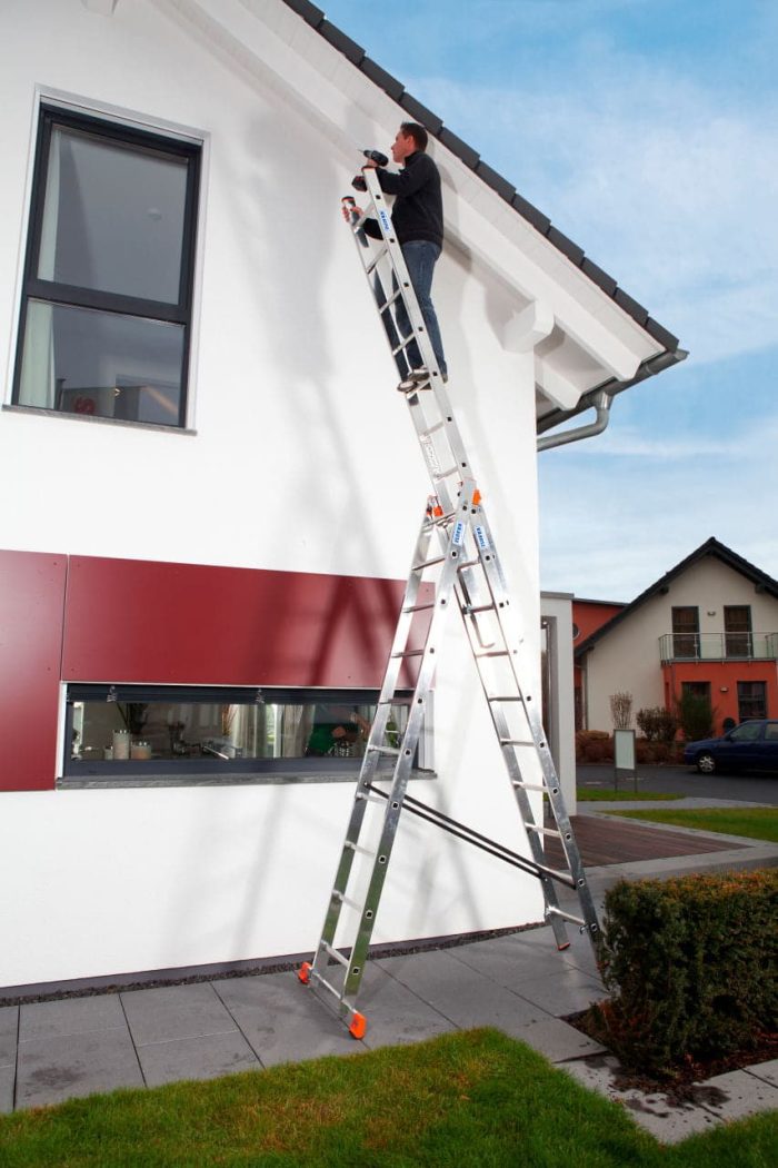 Krause višenamjenske trodijelne ljestve Tribilo 10-14 gazišta MONTO - Slika 7