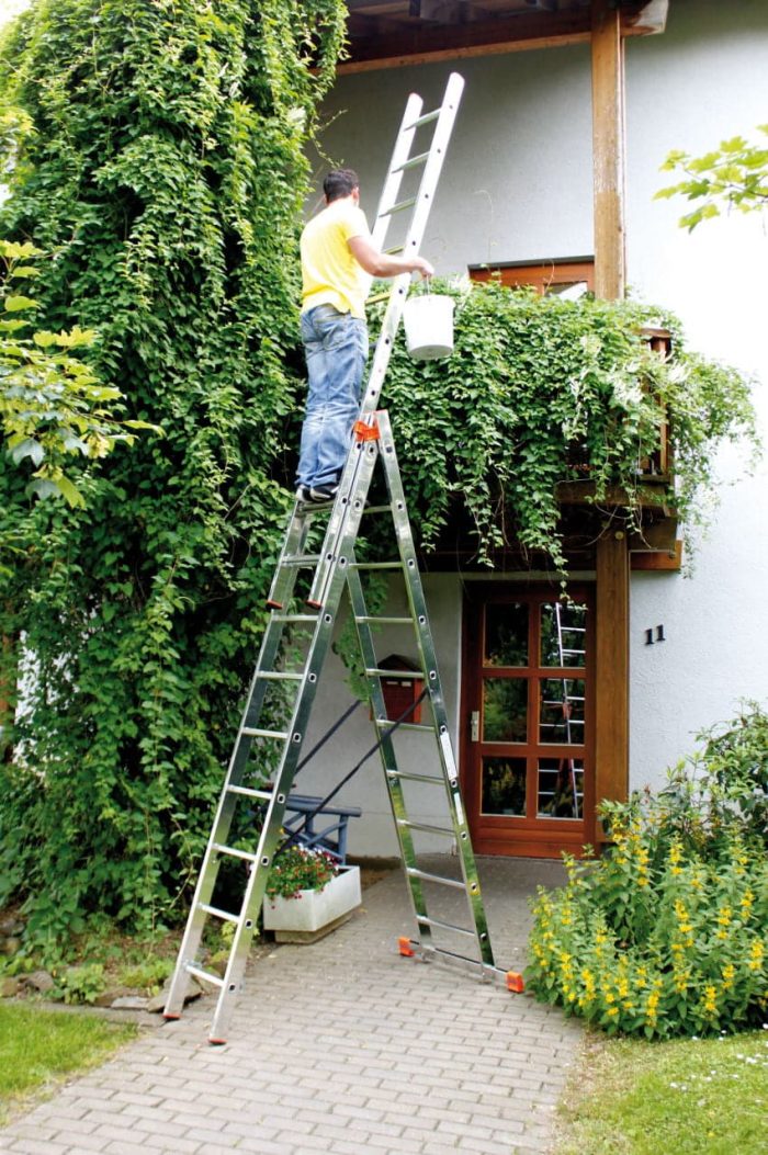 Krause višenamjenske trodijelne ljestve Tribilo 10-14 gazišta MONTO - Slika 5