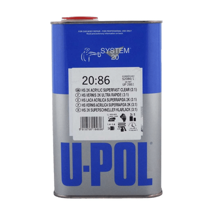 s Prozirni lak HS super brzi 2K 3:1 1L UPOL - Slika 1