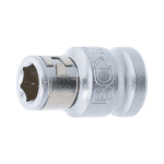 Bit prilagodnik s pričvrsnom kuglom | unutarnji četverokut 10 mm (3/8") | unutarnji šesterokut 8 mm (5/16")