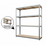 POLICA METAL/DRVO 180X120X40cm/4 POLICE/700Kg